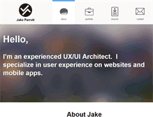 Tablet Screenshot of jakeparrott.com